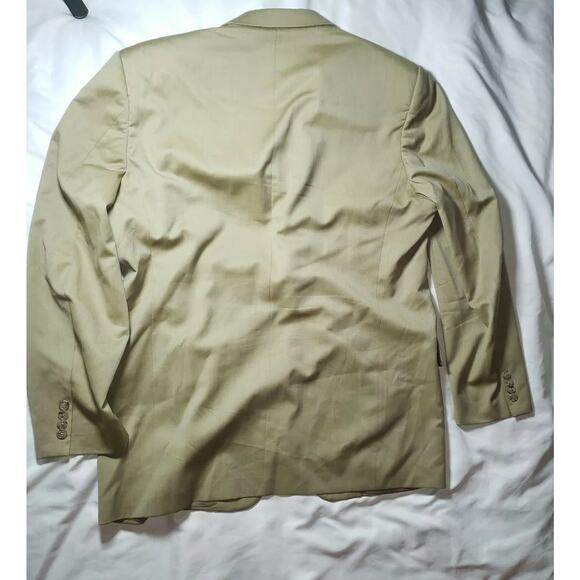 Corneliani Blazer‎ Suit Jacket Men Size 54R Tan Brown Wool University Academia - Picture 9 of 12